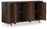 Amickly Dark Brown Accent Cabinet by Ashley at Eve Furniture