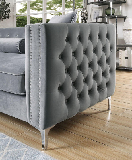 Amie Gray Sectional by Furniture of America at Eve Furniture