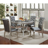 Amina Champagne 5-Piece Dining Room Set by Furniture of America at Eve Furniture