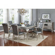 Amina Champagne 7-Piece Dining Room Set by Furniture of America at Eve Furniture