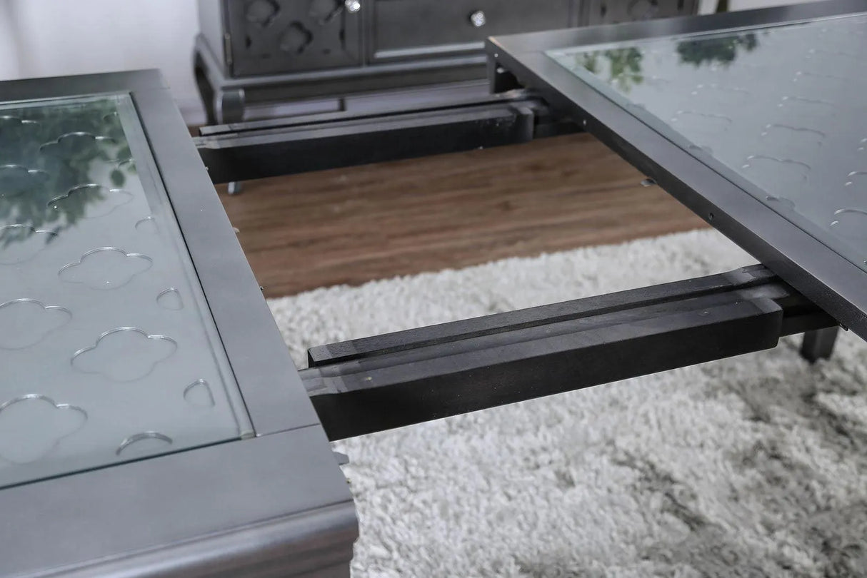 Amina Champagne Dining Table Only by Furniture of America at Eve Furniture