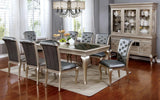 Amina Champagne Dining Table Only by Furniture of America at Eve Furniture