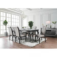 Amina Gray 9-Piece Dining Room Set by Furniture of America at Eve Furniture