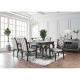 Amina Gray 9-Piece Dining Room Set by Furniture of America at Eve Furniture