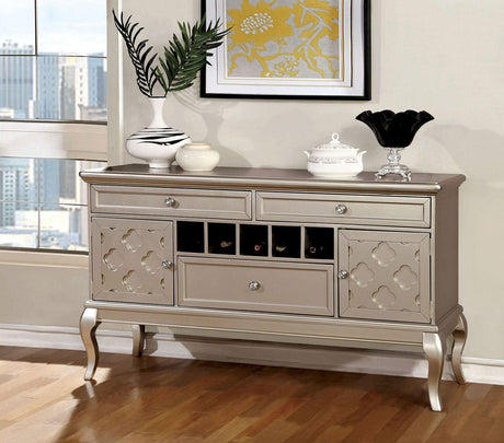 Amina Champagne Server by Furniture of America at Eve Furniture