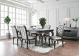 Amina Gray Dining Table by Furniture of America at Eve Furniture