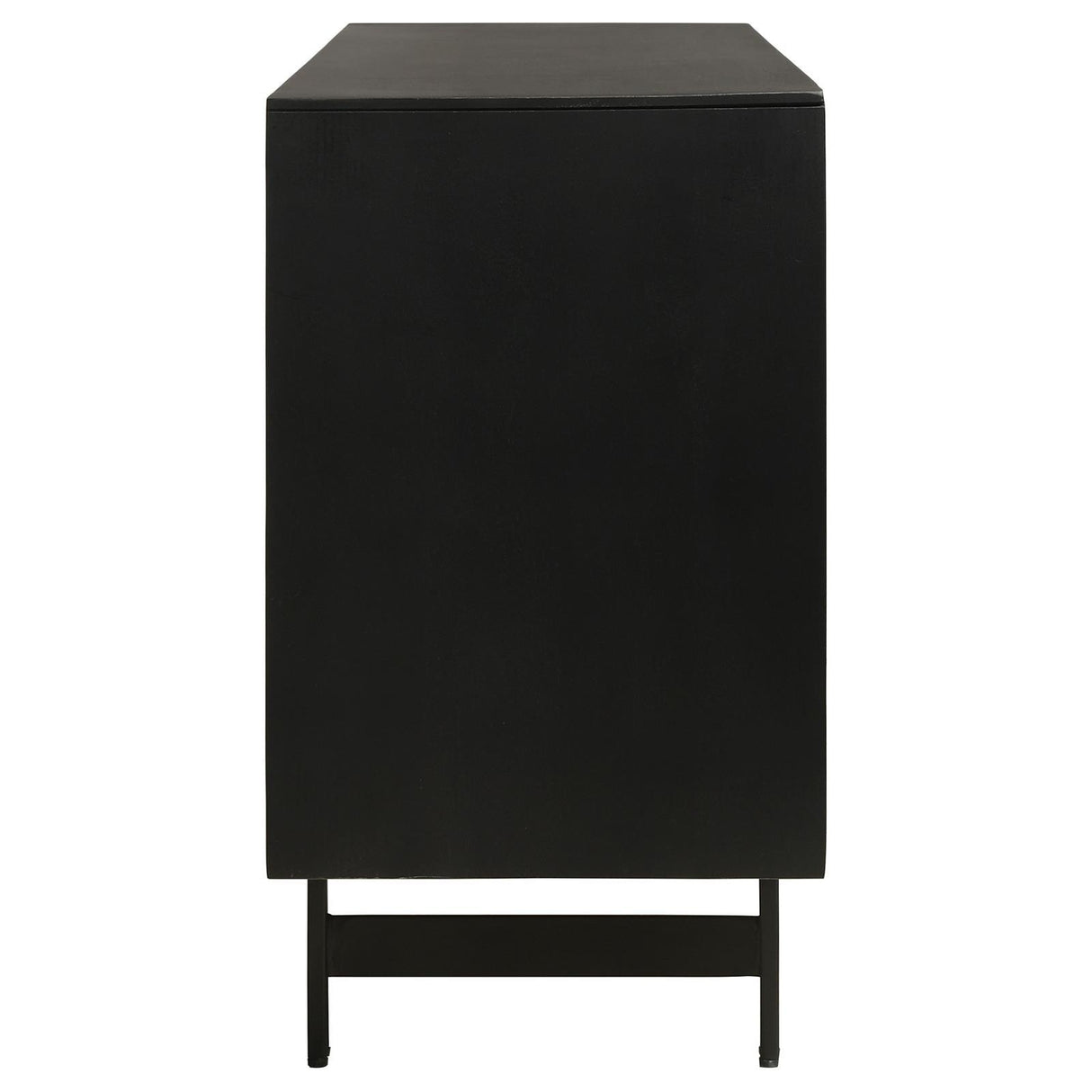 Aminah Natural and Black 3-Door Wooden Accent Cabinet by Coaster at Eve Furniture