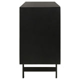 Aminah Natural and Black 3-Door Wooden Accent Cabinet by Coaster at Eve Furniture
