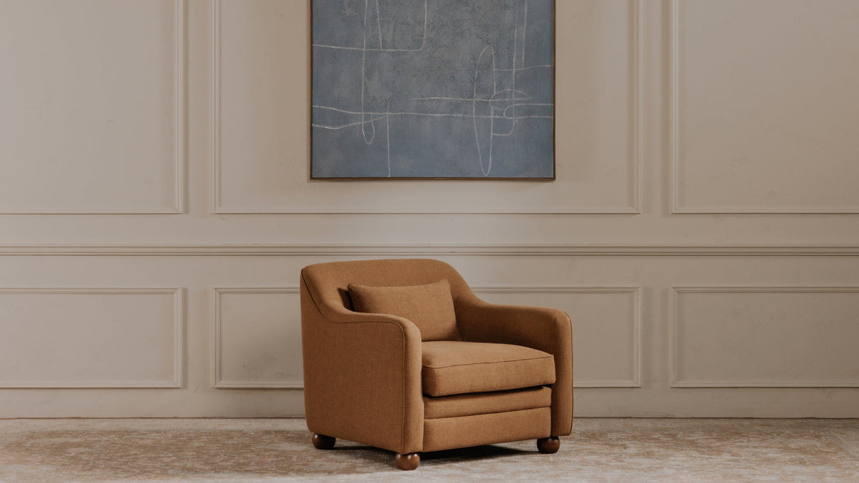 Amira Accent Chair Rust by Moe's Home at Eve Furniture