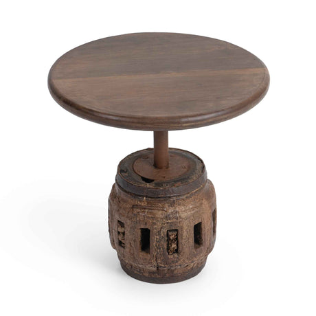 Amira Natural Accent Table Small by Classic Home at Eve Furniture