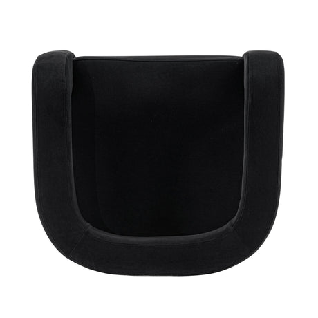 Amirah Accent Chair in Black by Manhattan Comfort at Eve Furniture