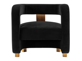 Amirah Accent Chair in Black by Manhattan Comfort at Eve Furniture