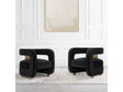 Amirah Accent Chair in Black (set of 2) by Manhattan Comfort at Eve Furniture