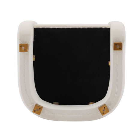 Amirah Accent Chair in White by Manhattan Comfort at Eve Furniture