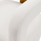 Amirah Accent Chair in White by Manhattan Comfort at Eve Furniture