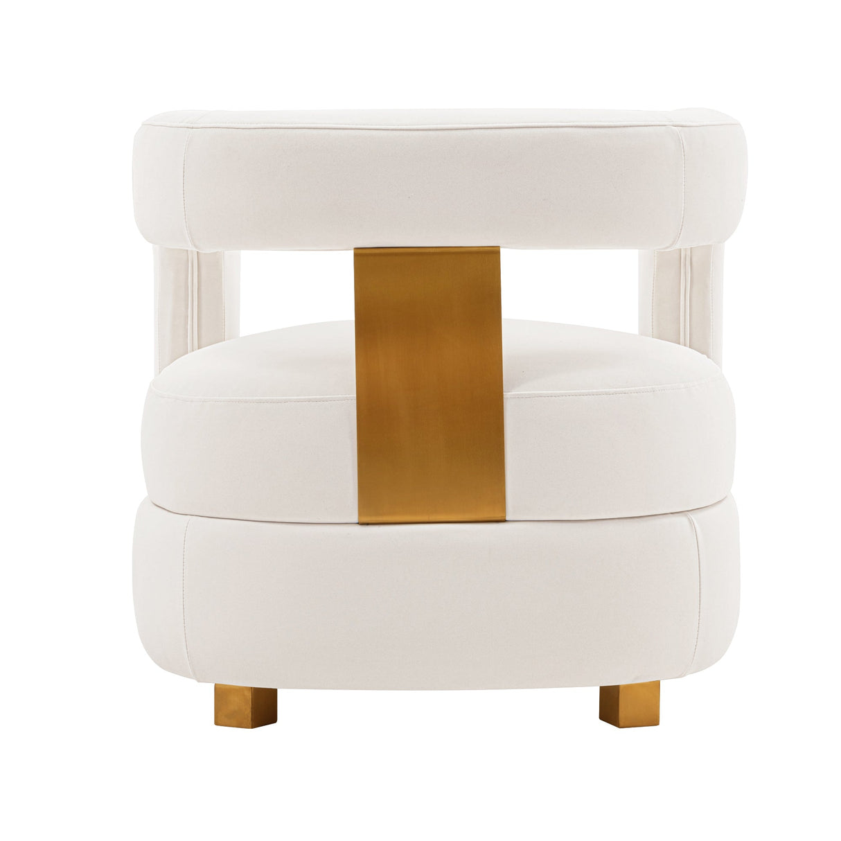 Amirah Accent Chair in White by Manhattan Comfort at Eve Furniture