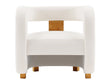 Amirah Accent Chair in White by Manhattan Comfort at Eve Furniture