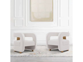 Amirah Accent Chair in White (set of 2) by Manhattan Comfort at Eve Furniture