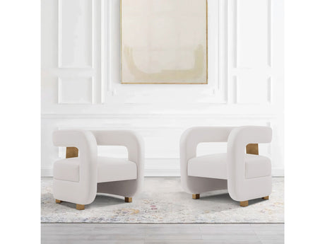 Amirah Accent Chair in White (set of 2) by Manhattan Comfort at Eve Furniture