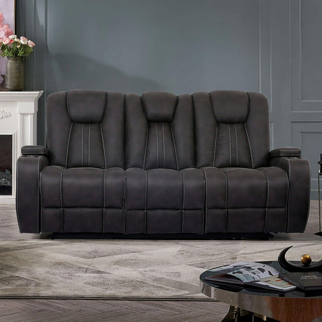 Amirah Dark Gray Sofa by Furniture of America at Eve Furniture