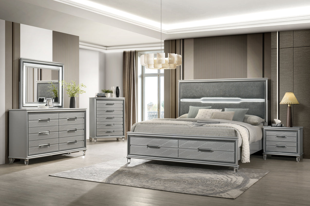 Amiri Grey Bedroom Set by New Era Innovations at Eve Furniture
