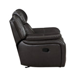 Amite Dark Gray Glider Reclining Chair by Homelegance at Eve Furniture
