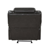 Amite Dark Gray Glider Reclining Chair by Homelegance at Eve Furniture
