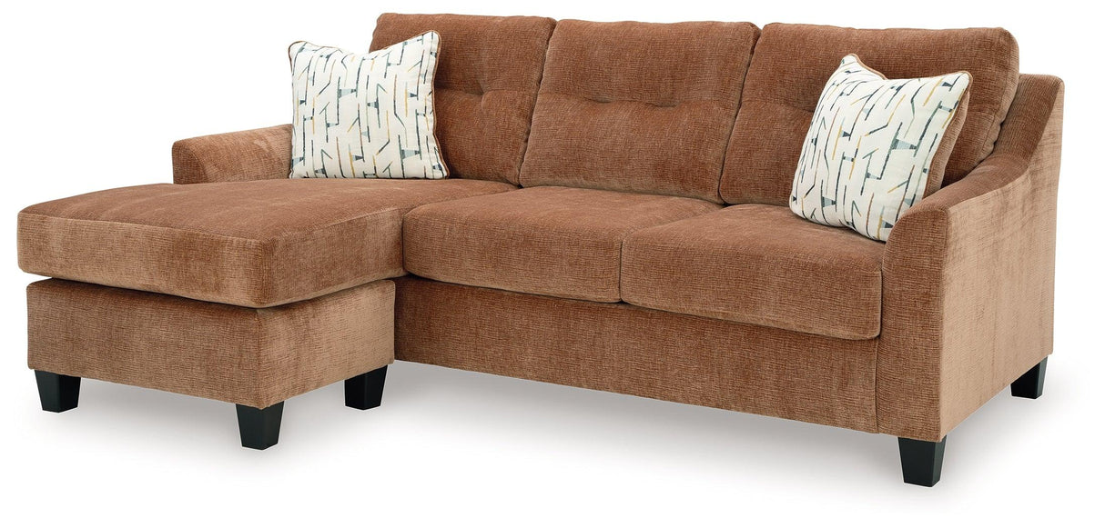 Amity Bay Clay Sofa Chaise by Ashley at Eve Furniture