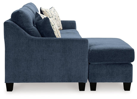 Amity Bay Ink Queen Sofa LAF Chaise Sleeper by Ashley at Eve Furniture