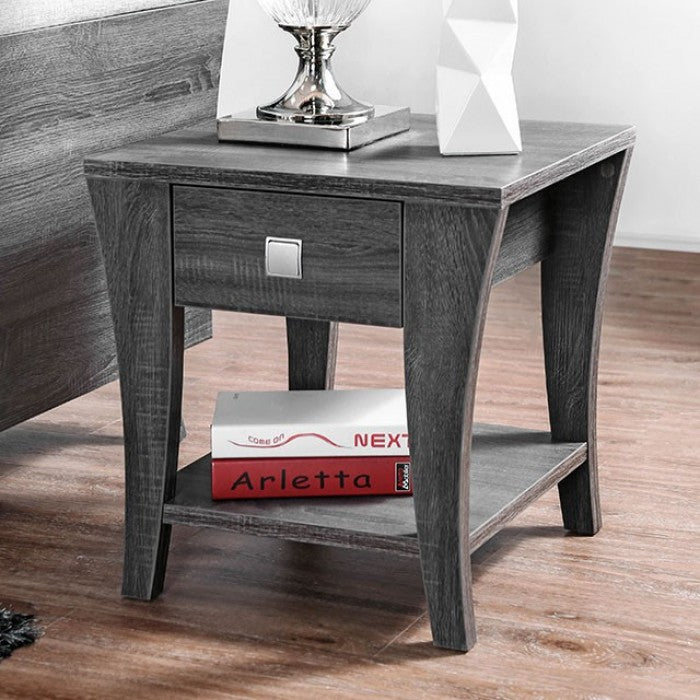 Amity Gray End Table by Furniture of America at Eve Furniture