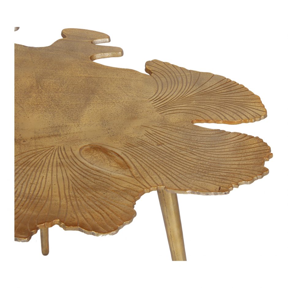 Amoeba Side Table Gold by Moe's Home at Eve Furniture
