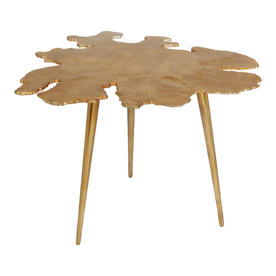 Amoeba Side Table Gold by Moe's Home at Eve Furniture