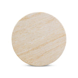 Amora Faux Travertine Indoor/Outdoor 26" Round Accent Table by TOV Furniture at Eve Furniture