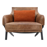 Amos Leather Accent Chair by Moe's Home at Eve Furniture