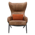 Amos Leather Accent Chair by Moe's Home at Eve Furniture