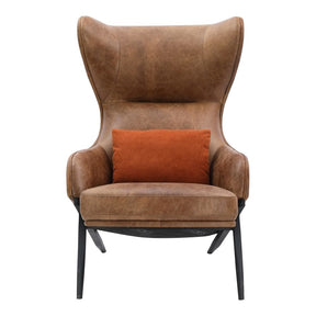Amos Leather Accent Chair by Moe's Home at Eve Furniture