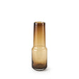 Amrita 4.1L x 4.1W x 11.9H Golden Brown Glass Vase by Mercana at Eve Furniture