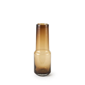 Amrita 4.1L x 4.1W x 11.9H Golden Brown Glass Vase by Mercana at Eve Furniture