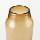 Amrita 4.8L x 4.8W x 16.0H Golden Brown Glass Vase by Mercana at Eve Furniture