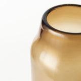 Amrita 4.8L x 4.8W x 16.0H Golden Brown Glass Vase by Mercana at Eve Furniture