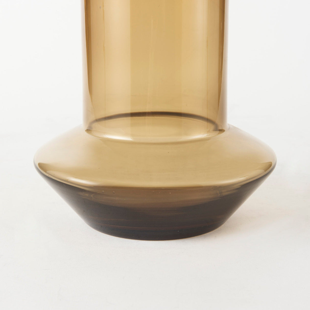 Amrita 8.3L x 8.3W x 9.7H Golden Brown Glass Vase by Mercana at Eve Furniture