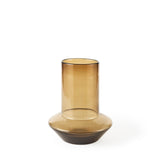 Amrita 8.3L x 8.3W x 9.7H Golden Brown Glass Vase by Mercana at Eve Furniture