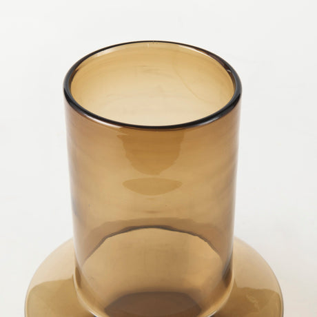 Amrita Golden Brown Glass Vase by Mercana at Eve Furniture