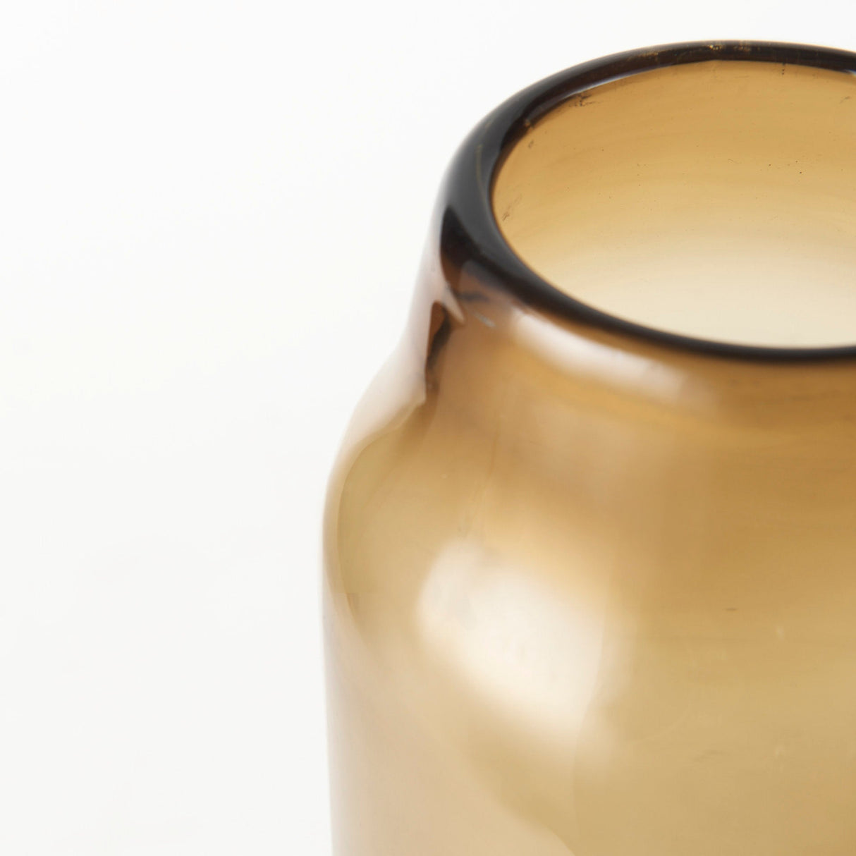 Amrita Golden Brown Glass Vase by Mercana at Eve Furniture