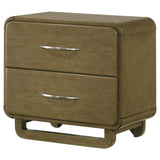 Amsbury Nutmeg 2-Drawer Nightstand by Coaster at Eve Furniture