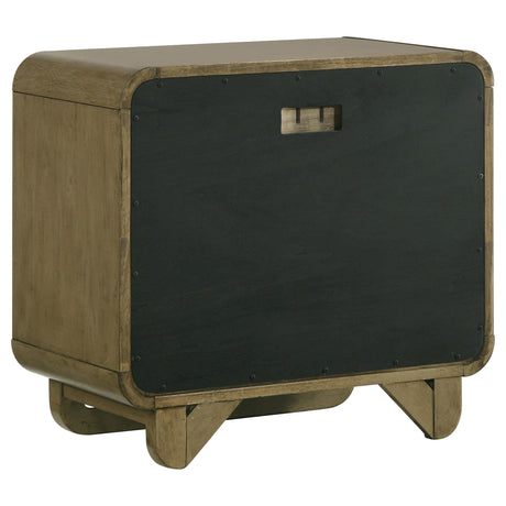 Amsbury Nutmeg 2-Drawer Nightstand by Coaster at Eve Furniture