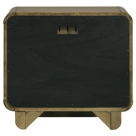 Amsbury Nutmeg 2-Drawer Nightstand by Coaster at Eve Furniture