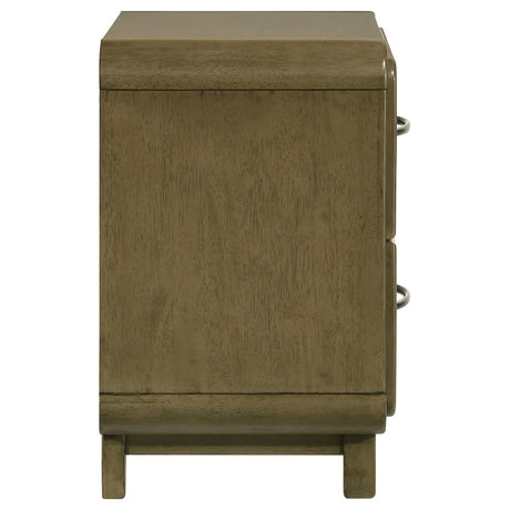 Amsbury Nutmeg 2-Drawer Nightstand by Coaster at Eve Furniture