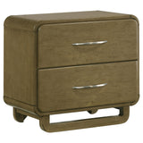 Amsbury Nutmeg 2-Drawer Nightstand by Coaster at Eve Furniture