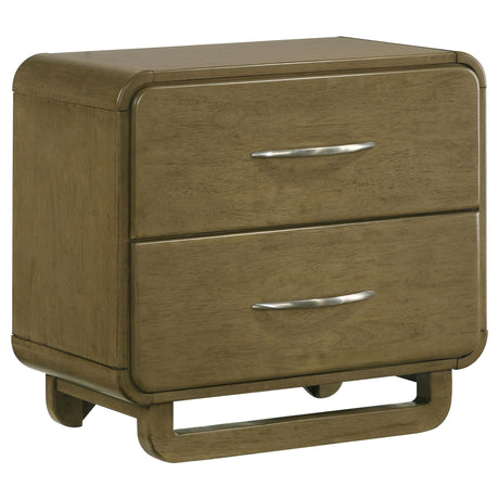 Amsbury Nutmeg 2-Drawer Nightstand by Coaster at Eve Furniture